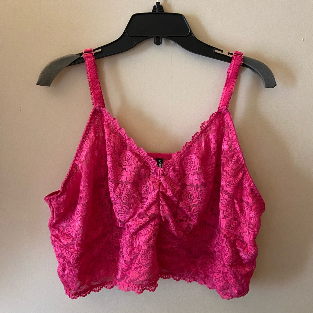 Torrid Pink Bralette size 5